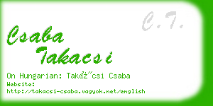 csaba takacsi business card